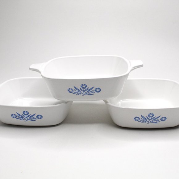 Corningware Other - CORNING WARE Blue Cornflower PETITE PAN set of 3